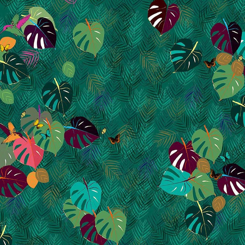 palme vert pattern wallpaper