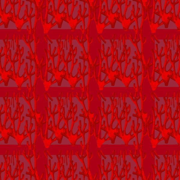 Motif Décoration Collection All Corail n°1 Tissus Corail Rouge by Zéphyr and Co