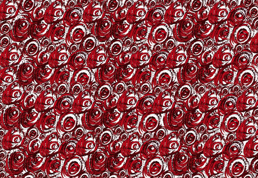 Motif Décoration Collection All Bluewind n°4 Tissus Spirale Abstrait Rouge by Zéphyr and Co