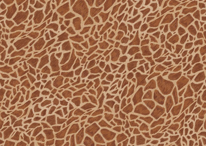 Motif Décoration Collection 221 tissus Girafe Poils Marron by Zéphyr and Co