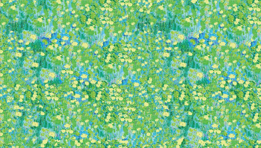 Motif Décoration Collection All Jardin Anglais n°3 Tissus Floral Vert by Zéphyr and Co