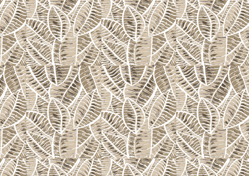 Motif-Decoration-Collection-ALL-Junglo-6-maquette-BD Maquette motif Junglo n°6 Collection All Tissus Feuille Beige by Zéphyr and Co