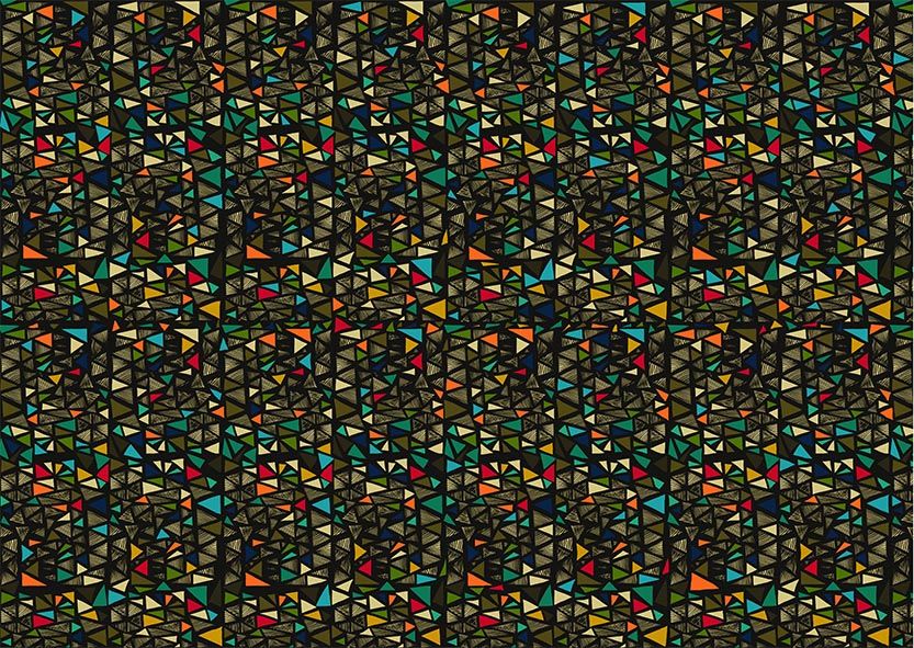 Maquette Motif Mosaic n°1  Collection All Tissus       Géométrique Multicolore  by Zéphyr and Co