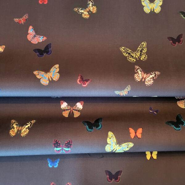 Motif Décoration Collection All Butterfly n°1 Tissus Papillons  Marron  by Zéphyr and Co