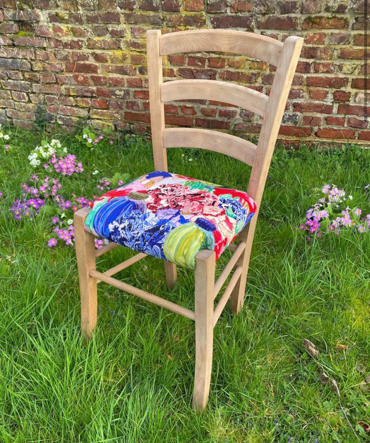 Motif Décoration Collection 212 Porcelaine n°1 Tissus Floral Multicolore  by Zéphyr and Co
